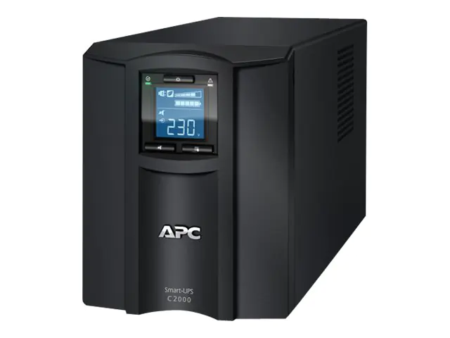 APC Smart-UPS C 2000VA LCD - USV - Wechselstrom 230 V - 1300 Watt - 2000 VA - USB - Ausgangsanschlüsse: 7 - Schwarz
