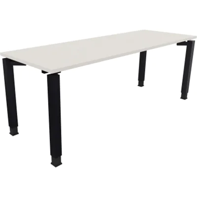 Schreibtisch Vierfuß Quadratrohr B2000xT700xH680-820 an/Weiß Schreibtisch Vierfuß Quadratrohr B2000xT700xH680-820 an/Weiß