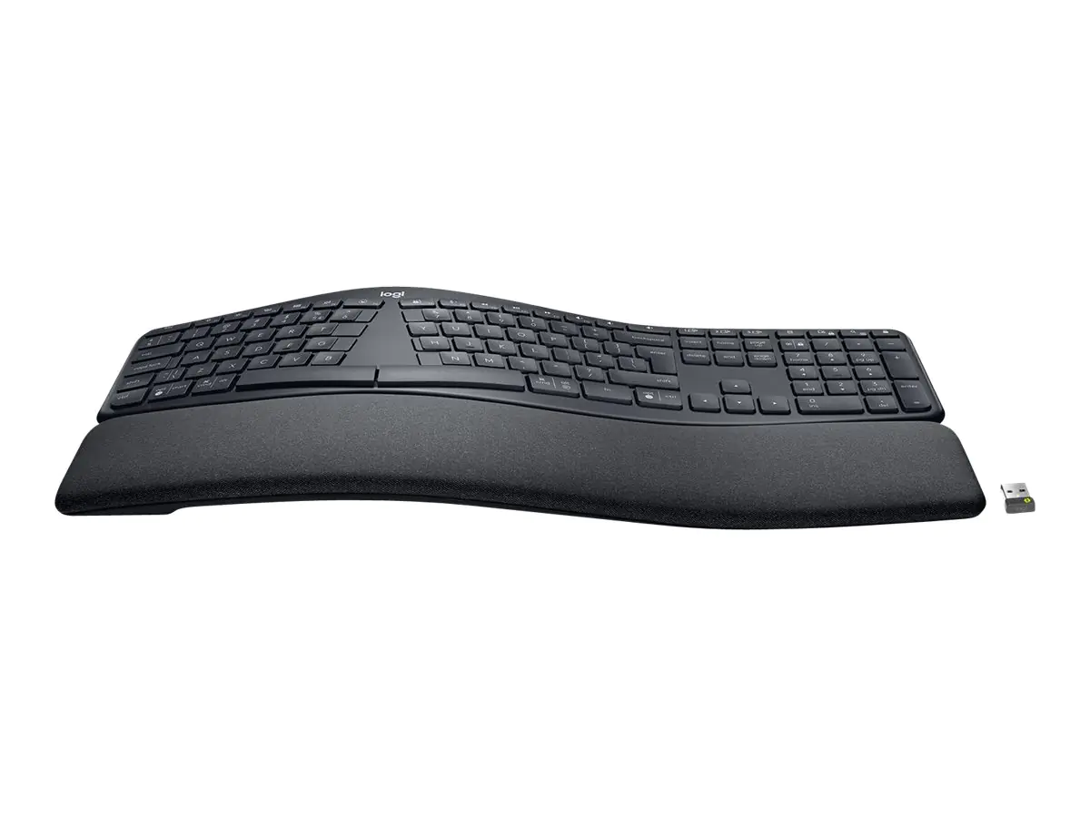 Logitech ERGO K860 Split Keyboard for Business - Tastatur - kabellos - Bluetooth LE - QWERTY - US International - Graphite