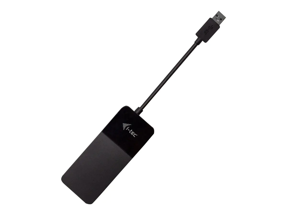 i-Tec - Adapterkabel - USB Typ A männlich zu HD-15 (VGA), HDMI weiblich - 14 cm - Schwarz - 4K Unterstützung, 1080p-Unterstützung, aktiver Chip