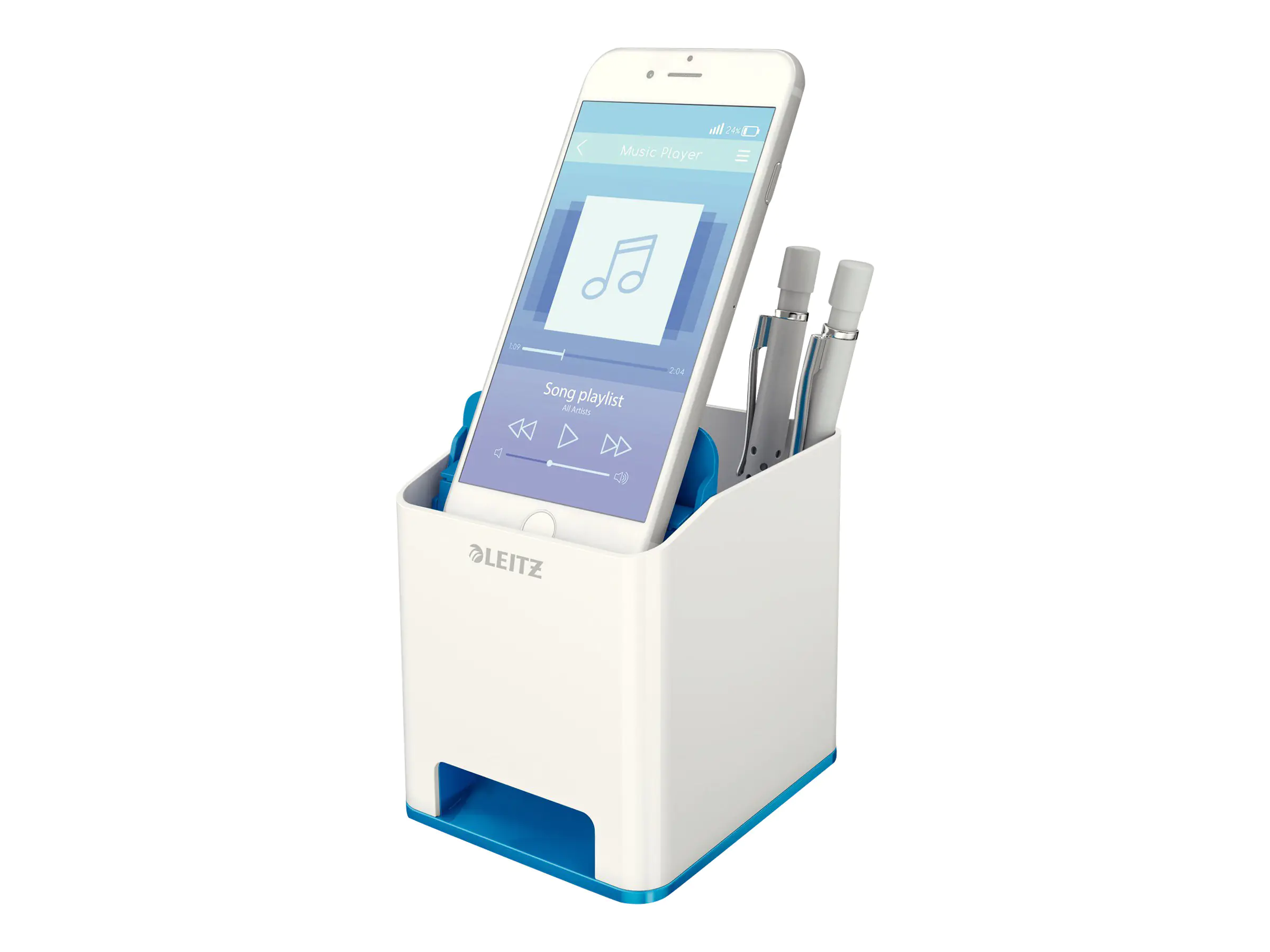 Leitz Stifteköcher WOW 53631036 weiß/blau