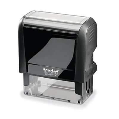 trodat Textstempel PRINTY 4.0 44086 58x22mm 6zeilig Kissen schwarz