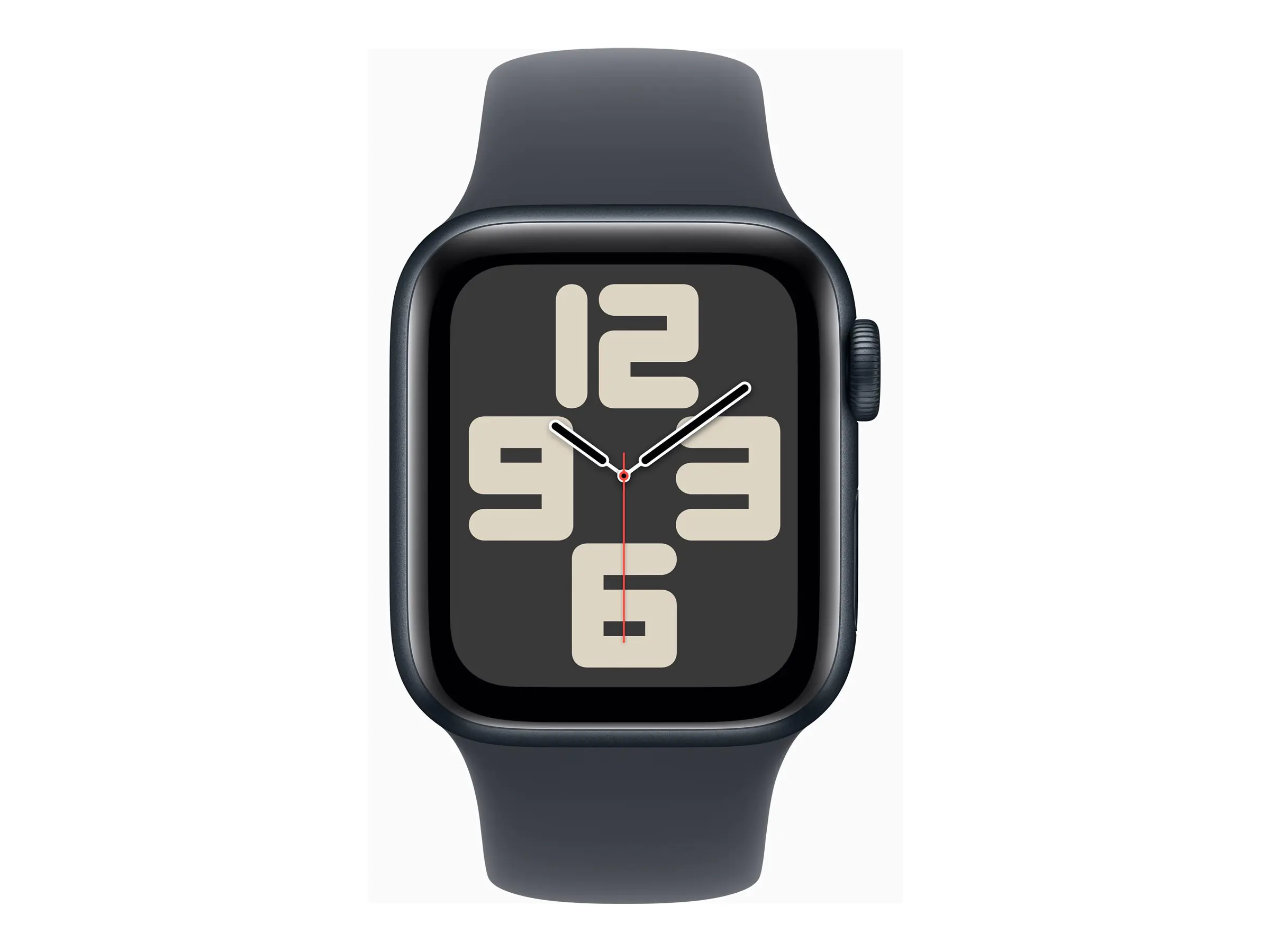 Apple Watch SE (GPS) - 40 mm - Midnight Aluminium - intelligente Uhr mit Sportband - Flouroelastomer - Midnight - Bandgröße: M/L - 32 GB - Wi-Fi 4, Bluetooth - 26.4 g