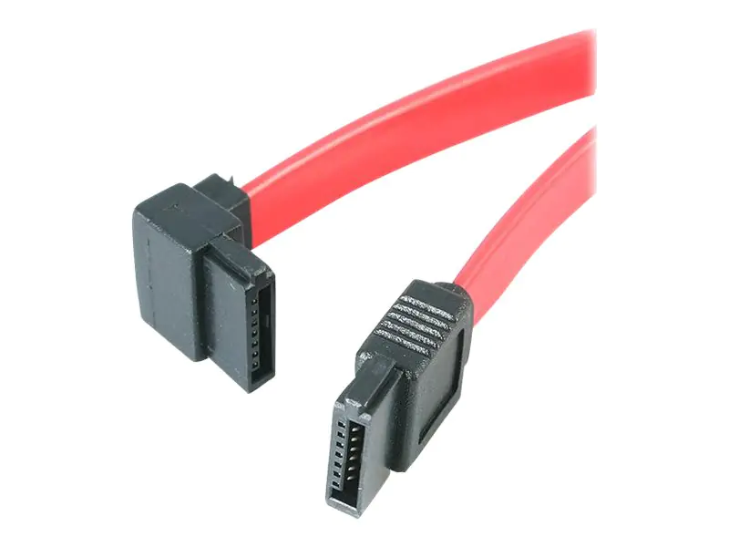 StarTech SATA 3 Kabel 15cm gewinkelt - S-ATA III Anschlusskabel bis 6Gb/s - Serial ATA - 90° links abgewinkelt - Rot - SATA-Kabel - Serial ATA 150/300/600 - SATA (R) zu SATA (R) - 15.2 cm - links-gewinkelter Stecker - Rot - für P/N: 25S22M2NGFFR, 25SAT22M