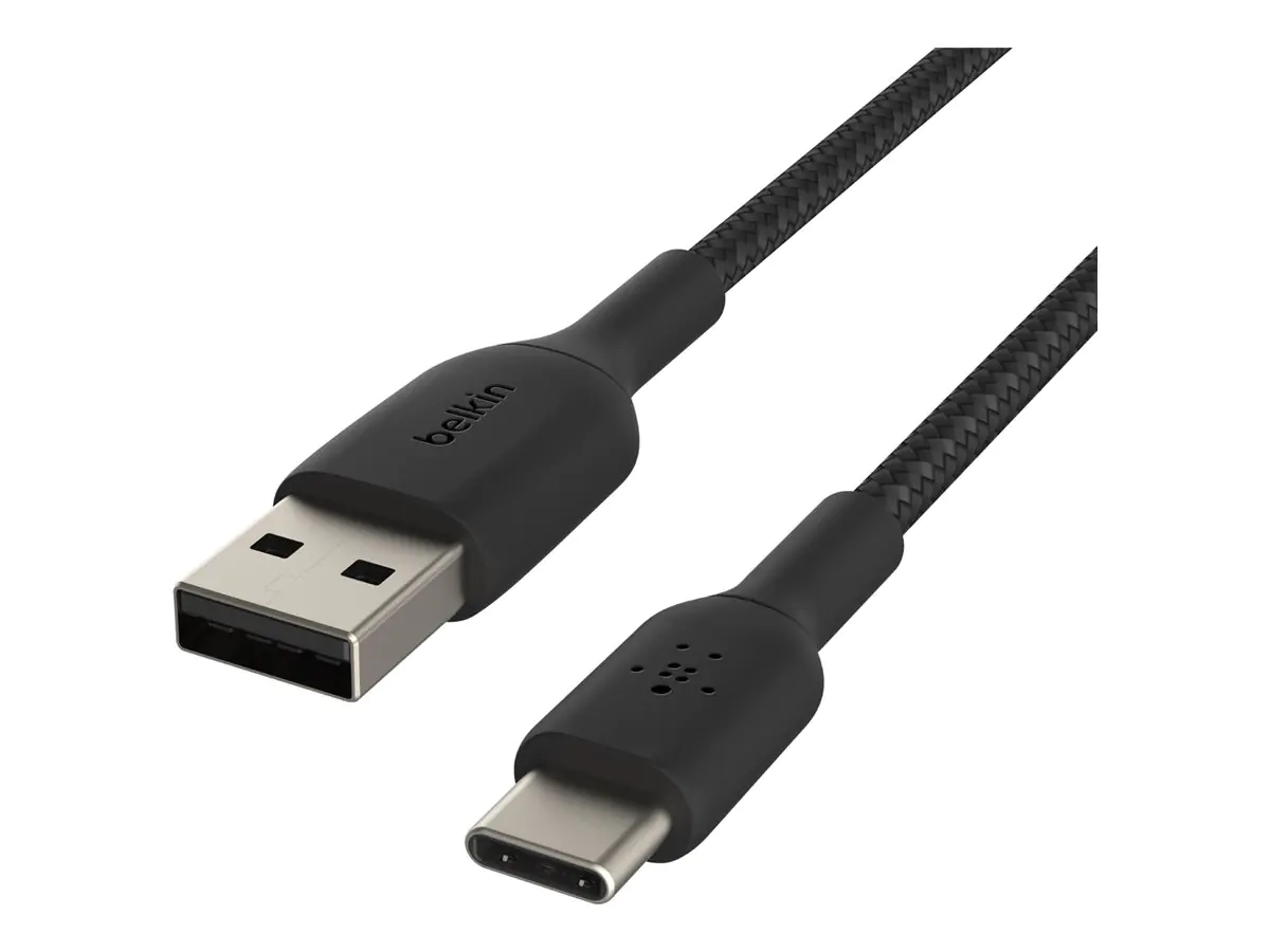 Belkin BoostCharge - USB-Kabel - 24 pin USB-C (M) zu USB (M) - 1 m - Schwarz