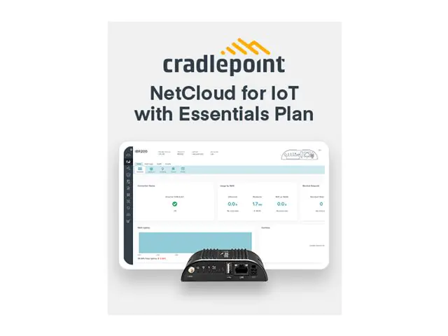 CradlePoint IBR200 Series - Wireless Router - WWAN - Wi-Fi - 2,4 GHz - mit 3 Jahre NetCloud IoT Gateway Essentials Plan