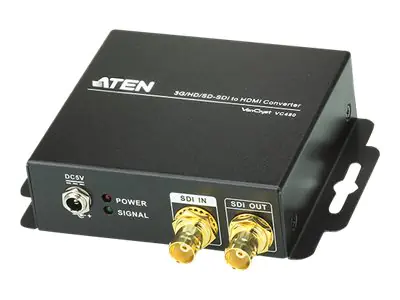 ATEN VC480, Schwarz, BNC, HDMI, BNC, 5 V, 0 - 40 °C, -20 - 60 °C VC480-AT-G