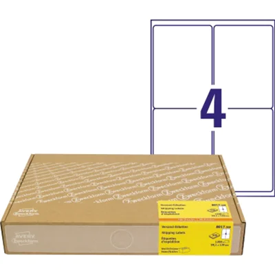Avery Zweckform Versandetiketten 8017-300 99,1x139mm ws 1200 St/Pack Avery Zweckform Versandetiketten 8017-300 99,1x139mm ws 1200 St/Pack