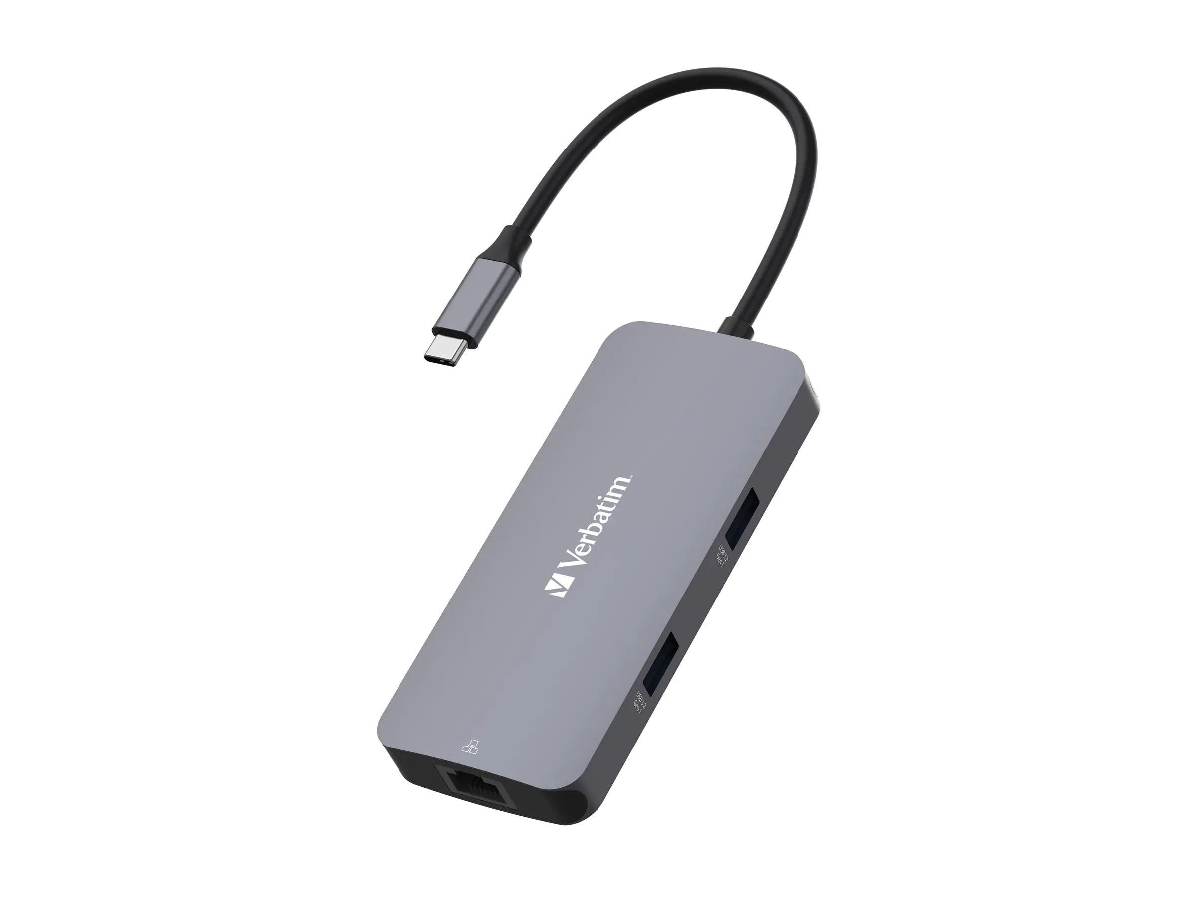 Verbatim CMH 05 - Hub - 1 x HDMI + 1 x USB-C (Spannungsversorgung) + 2 x USB-A 3.2 Gen 1 + 1 x 1 Gigabit Ethernet - Desktop