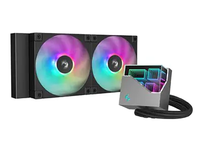 Deepcool LT240 ARGB Designer Liquid CPU Cooler 240mm 5th Gen Pump 3400RPM AIO FD12 - CPU-Kühler -