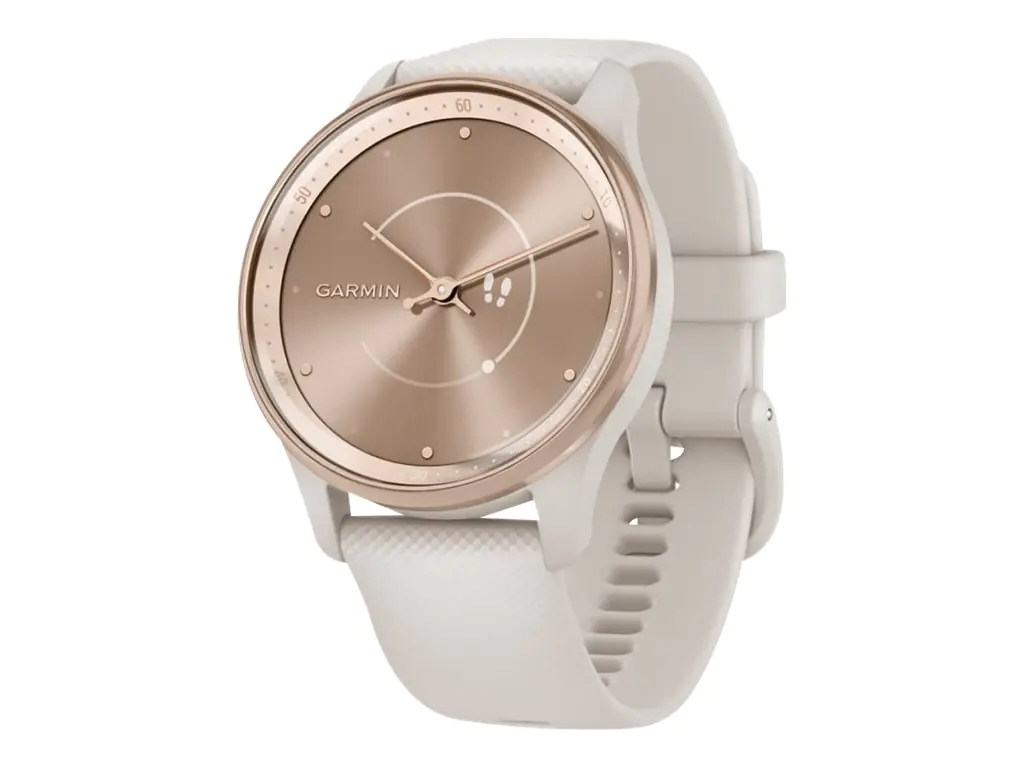 Garmin vívomove Trend - 40 mm - Ivory - intelligente Uhr mit Band - Silikon - Handgelenkgröße: 125-190 mm - einfarbig - Bluetooth, ANT+ - 28.3 g