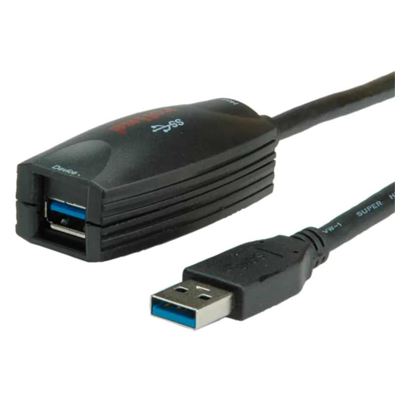Roline - USB-Verlängerungskabel - USB Typ A (W) zu USB Typ A (M) - USB 3.0 - 5 m - Schwarz Roline - USB-Verlängerungskabel - USB Typ A (W) zu USB Typ A (M) - USB 3.0 - 5 m - Schwarz