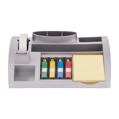 Post-it Tischorganizer C50 25,6x6,8x16,8cm silber metallic Post-it Tischorganizer C50 25,6x6,8x16,8cm silber metallic