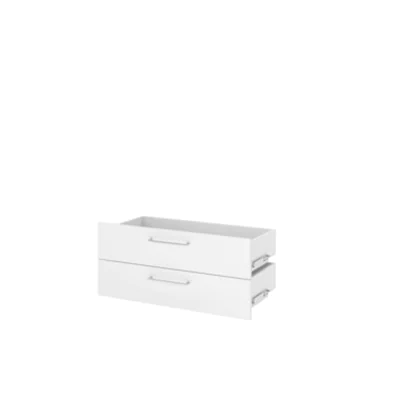 Hammerbacher Schublade Regal FlexWall 796 x 173 mm (B x H) Holz weiß 2 St./Pack.