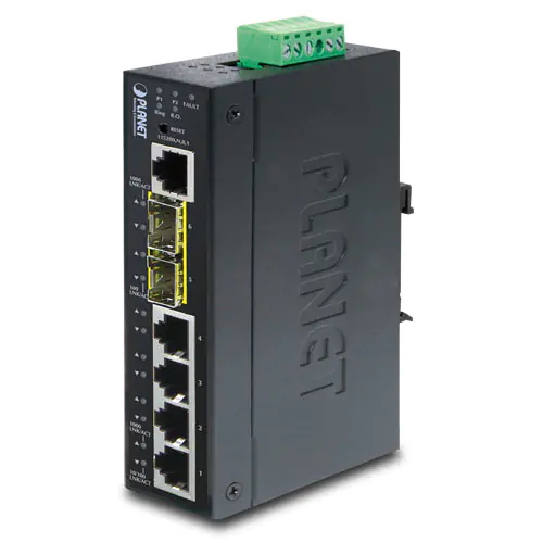 PLANET IGS-5225-4T2S - Switch - L2+ - managed - 4 x 10/100/1000 + 2 x SFP - an DIN-Schiene montierbar - AC 24 V / DC 12 - 48 V