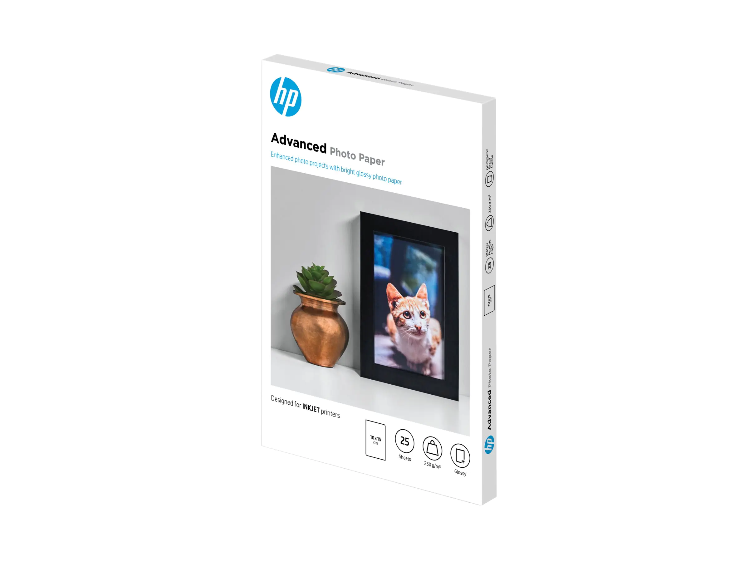 HP Advanced Glossy Photo Paper - Glänzend - 100 x 150 mm Q8691A