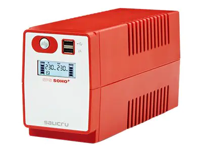 SALICRU SPS SOHO+ SPS 650 SOHO+ IEC - USV - Wechselstrom 230 V - 360 Watt - 650 VA - USB - Ausgangsanschlüsse: 4