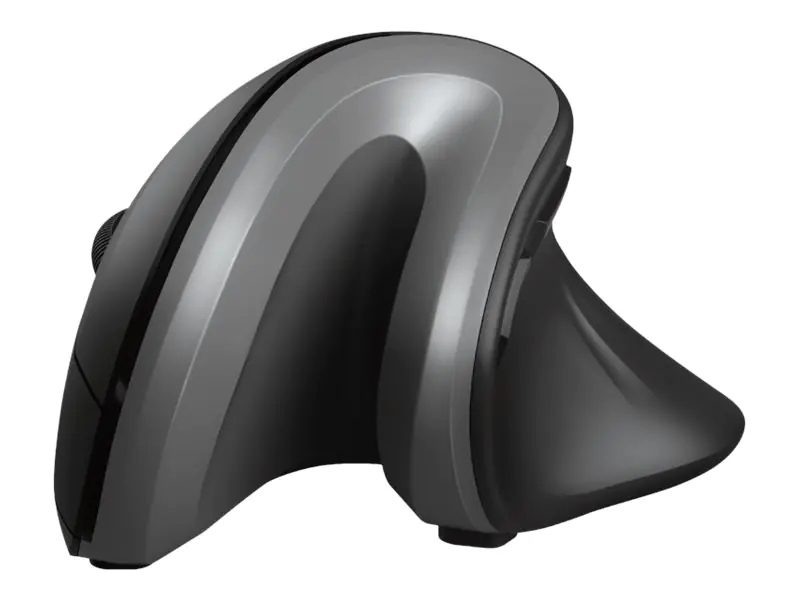 Trust Verro - Vertikale Maus - ergonomisch - Für Rechtshänder - optisch - 6 Tasten - kabellos - 2.4 GHz - kabelloser Empfänger (USB)