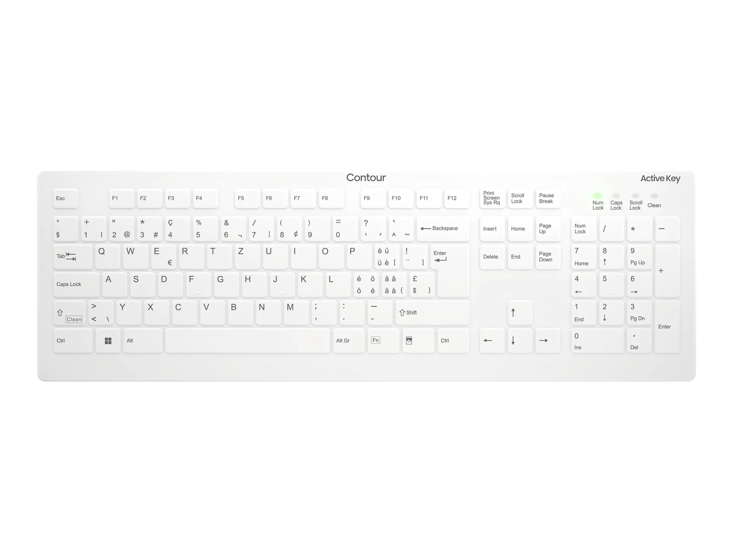Cherry Active Key AK-C8112 - Tastatur - medical - full size
