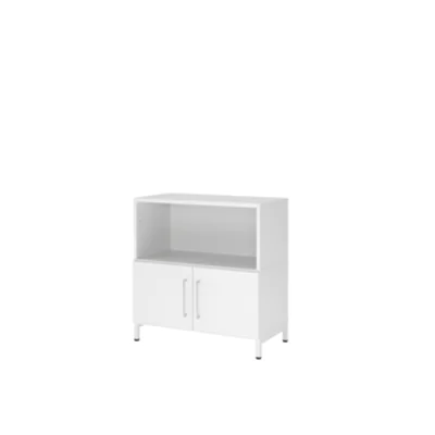 Hammerbacher Regalschrank FlexWall 800 x 828 x 417 mm (B x H x T) Flügeltür ohne Rollen Holz weiß Hammerbacher Regalschrank FlexWall 800 x 828 x 417 mm (B x H x T) Flügeltür ohne Rollen Holz weiß