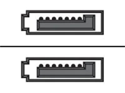 Sharkoon - SATA-Kabel - Serial ATA 150/300/600 - SATA (W) bis SATA (W) - 30 cm - 90° Stecker, eingerastet - weiß