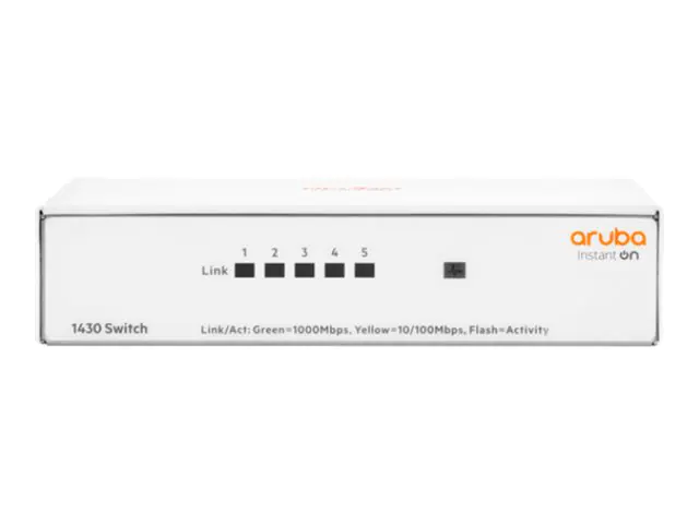 HPE Networking Instant On 1430 5G Switch - Switch - unmanaged - 5 x 10/100/1000 - Desktop, wandmontierbar - BTO