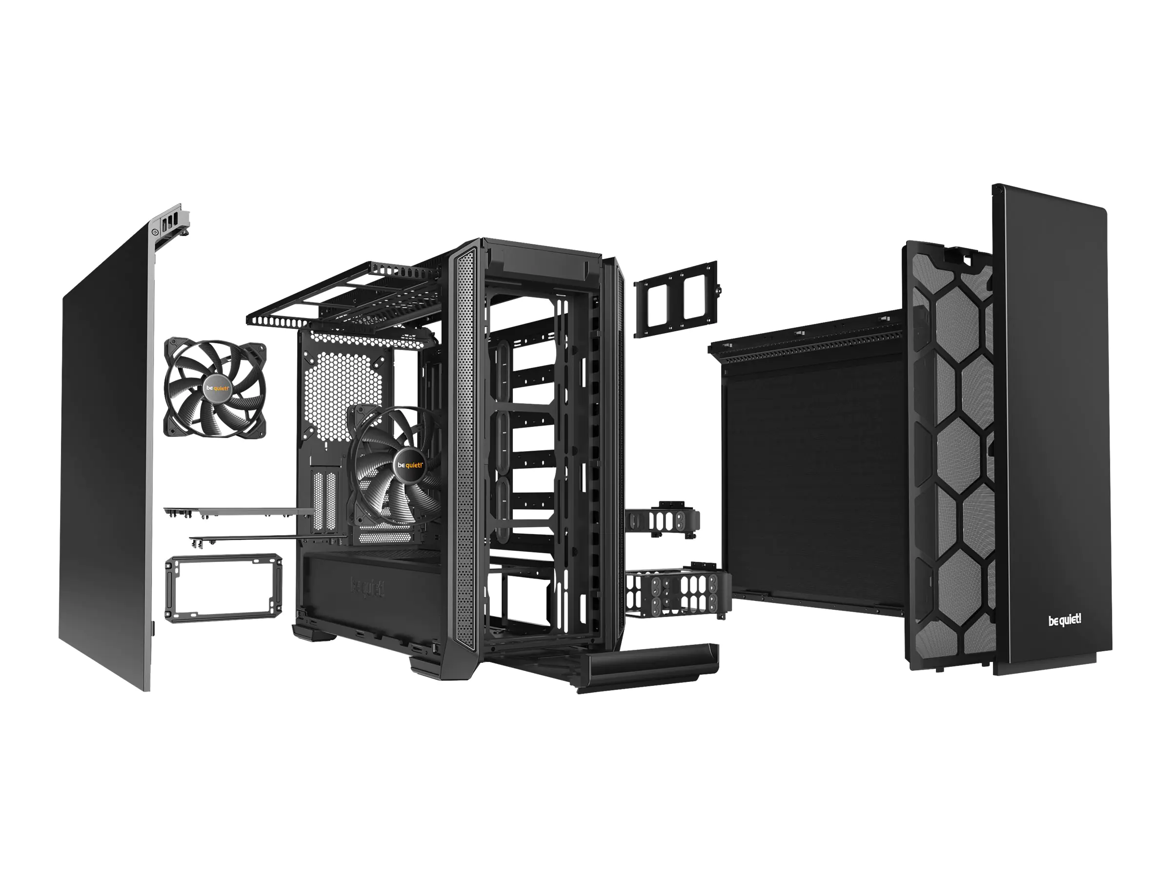 be quiet! Silent Base 601 - Tower - E-ATX - keine Spannungsversorgung (ATX / PS/2) - Schwarz - USB/Audio