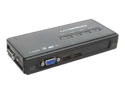 InLine - KVM-Switch - 4 x KVM port(s) - 1 lokaler Benutzer - Desktop