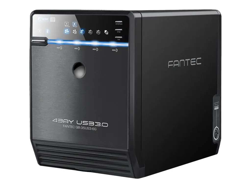 FANTEC QB-35US3-6G - Festplatten-Array - 4 Schächte (SATA-600) - SATA 3Gb/s, USB 3.0 (extern)