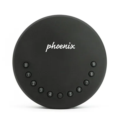 Phoenix Schlüsselbox Smile 12 x 12 x 5,4 cm (B x H x T) 2 Haken Stahl schwarz Phoenix Schlüsselbox Smile 12 x 12 x 5,4 cm (B x H x T) 2 Haken Stahl schwarz