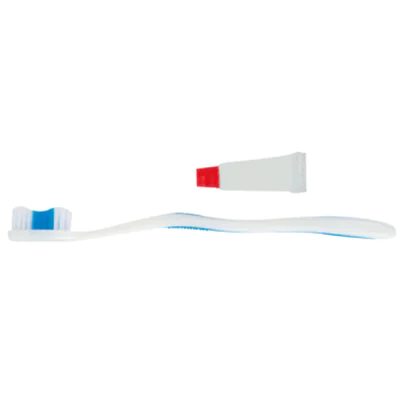 HYGOSTAR Zahnpflegeset Handzahnbürste, kleine Tube Zahncreme 50 St./Pack.