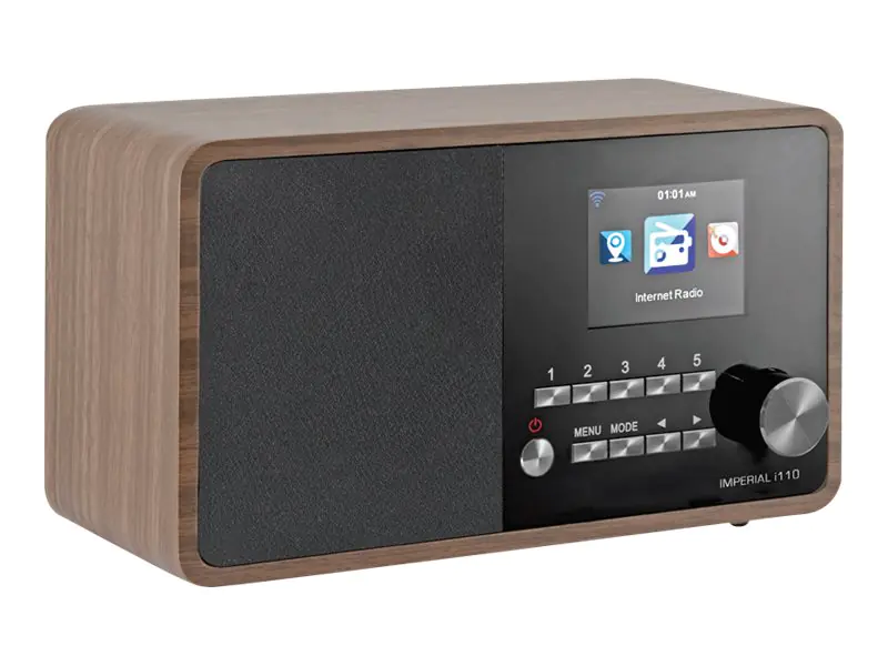imperial i110 - Netzwerk-Audio-Player - 5 Watt (Gesamt) - Holzoptik