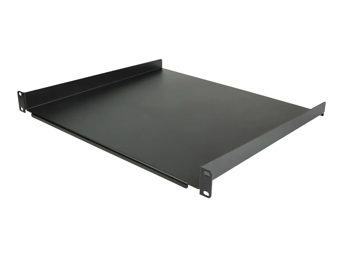 StarTech CABSHELF116 Serverschrank Fachboden (1 HE, 16 Zoll tief, 1HE Server-Rack-Regal für 19-Zoll-Netzwerkgeräte) - Rack - Regal - Schwarz - 1U - 40.6 cm (16") - für P/N: CABSHELF116V, RK1536BKF, RK1833BKM, RK1836BKF
