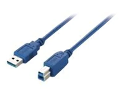 Equip - USB-Kabel - USB Typ A (M) zu USB Type B (M) - USB 3.0 - 1.8 m - geformt - Blau