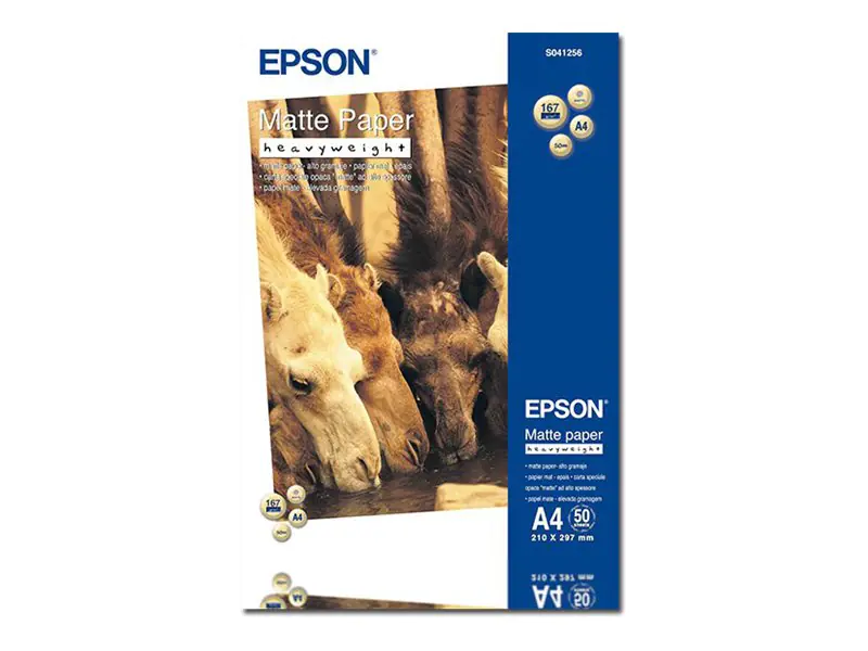 Epson Spezialpapiere C13S041256 DIN A4 170 g/m² für Tintenstrahldrucker schweres Papier matt Epson Spezialpapiere C13S041256 DIN A4 170 g/m² für Tintenstrahldrucker schweres Papier matt