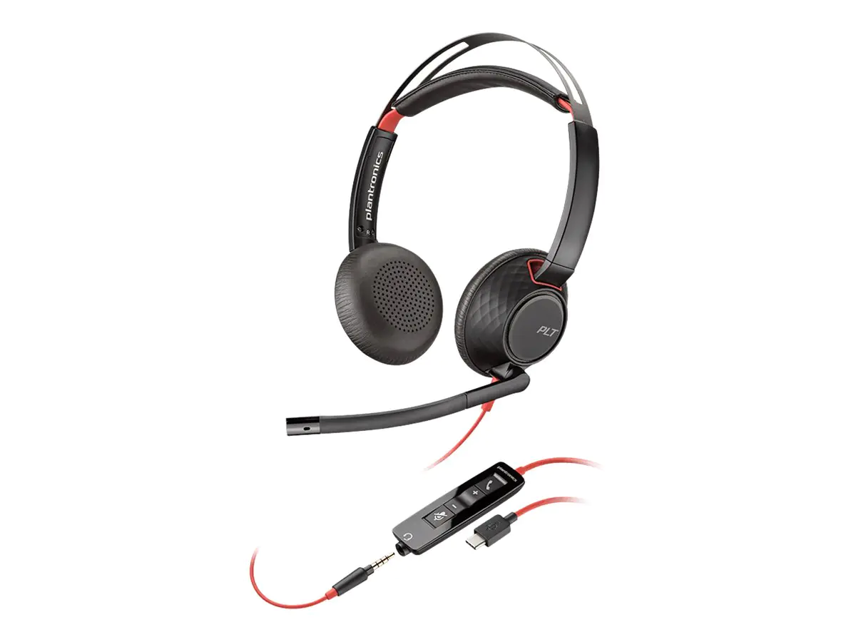 Poly Plantronics Blackwire C5220 USB-C - 5200 Series - Headset - On-Ear - 207586-201