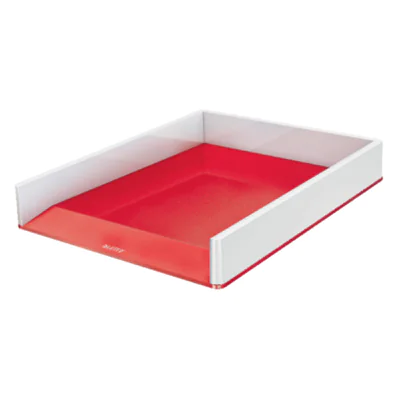Leitz Briefablage WOW Duo Colour DIN A4, DIN C4, Folio, Letter Polystyrol Farbe: rot/weiß