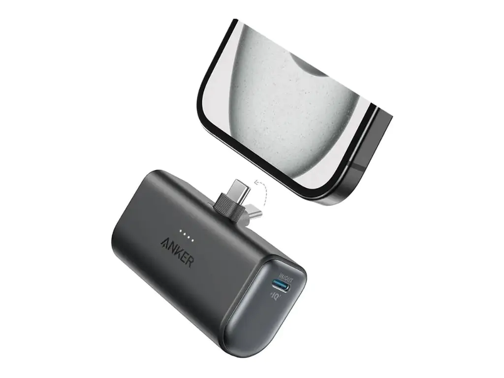 Anker Nano - Powerbank - 5000 mAh - 22.5 Watt - 3 A - IQ 3.0 - 2 Ausgabeanschlussstellen (24 pin USB-C) - Schwarz Anker Nano - Powerbank - 5000 mAh - 22.5 Watt - 3 A - IQ 3.0 - 2 Ausgabeanschlussstellen (24 pin USB-C) - Schwarz