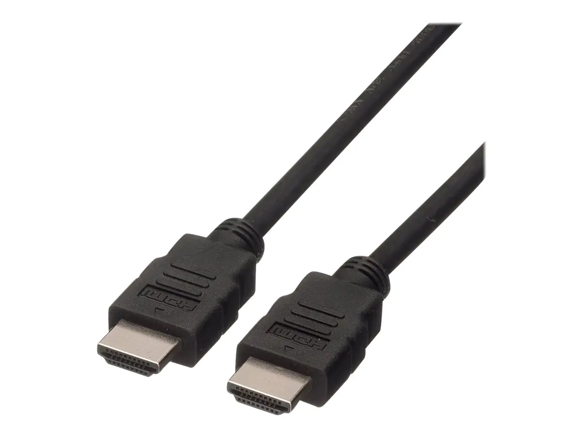 Roline Green - Highspeed - HDMI-Kabel mit Ethernet - HDMI männlich zu HDMI männlich - 3 m - abgeschirmt - Schwarz - unterstützt 4K 30 Hz (3840 x 2160)