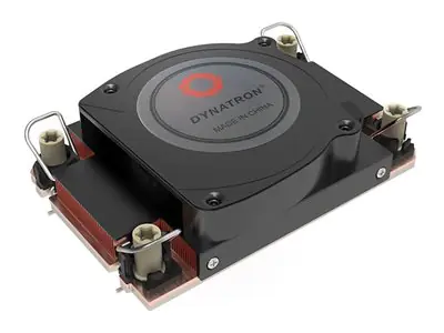 Dynatron S7 - Prozessor-Luftkühler - (für: LGA4677) - copper 1100 with vapor chamber base - 80 mm - Schwarz - 1U