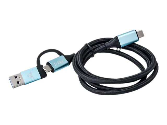 i-Tec - USB-Kabel - USB, 24 pin USB-C (M) zu 24 pin USB-C (M) - USB 3.1 Gen 2 - 1 m - 4K Unterstützung, unterstützt Stromversorgung i-Tec - USB-Kabel - USB, 24 pin USB-C (M) zu 24 pin USB-C (M) - USB 3.1 Gen 2 - 1 m - 4K Unterstützung, unterstützt Stromversorgung