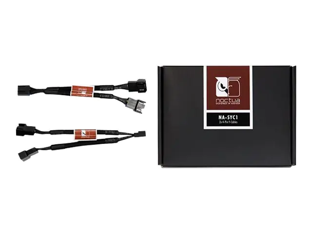 Noctua NA-SYC1 - Netzkabel für Lüfter - 4-Pin-Mini-Stromversorgungsstecker (W) zu 4-Pin-Mini-Stromversorgungsstecker (M) - 11.5 cm - für Noctua NF-A14, P14R redux-1500, P14s redux-1200, P14s redux-1500, S12, S12b redux-1200