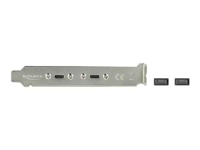 Delock Slot bracket - USB-Konsole - 20-poliger USB 3.1 Header (M) zu 24 pin USB-C (W) - 20 V - 3 A - 50 cm - Schwarz