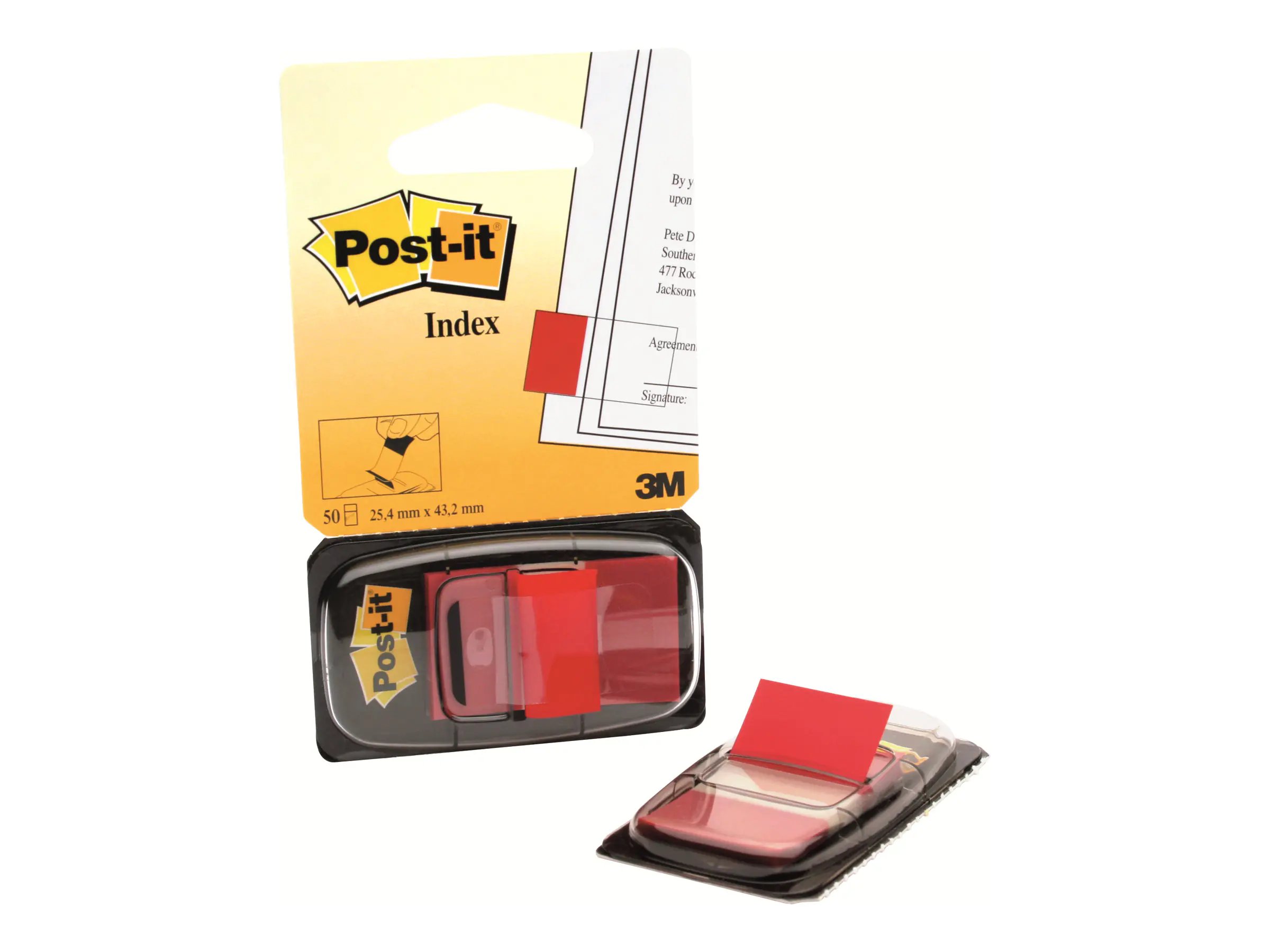 Post-it Haftstreifen Index Standard I680-1 25,4x43,2mm 50Blatt PES rt