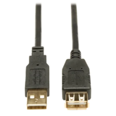 Eaton Tripp Lite Series 3ft USB 2.0 Hi-Speed Extension Cable Shielded A Male / Female 3' - USB-Verlängerungskabel - USB (W) zu USB (M) - USB 2.0 - 91 cm - geformt, verseilt - Schwarz