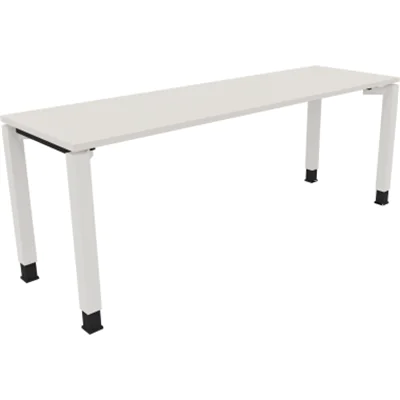 Schreibtisch Vierfuß Quadratrohr B2000xT600xH680-820 ws/Weiß Schreibtisch Vierfuß Quadratrohr B2000xT600xH680-820 ws/Weiß