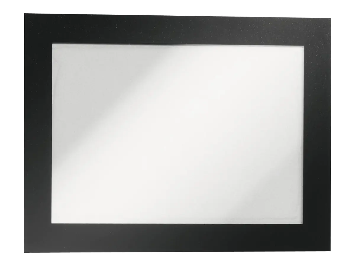 Durable DURAFRAME - Dokumentenhalterung - Oberflächenmontage - für A6 - doppelseitig - Schwarz (Packung mit 2) 4870 01