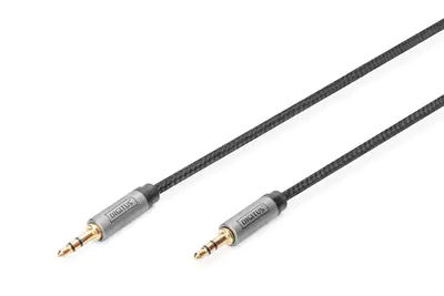 Digitus - Audiokabel - mini-phone stereo 3.5 mm männlich zu mini-phone stereo 3.5 mm männlich - 1.8 m - Doppelisolierung - Schwarz