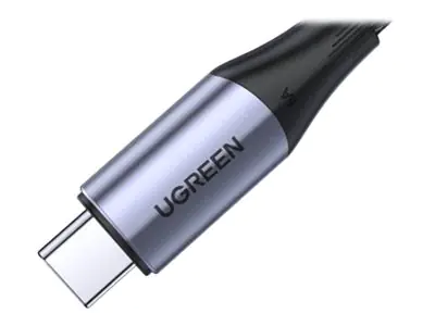 Ugreen - USB-Kabel - 24 pin USB-C (M) zu 24 pin USB-C (M) - USB 3.1 Gen 2 - 20 V - 5 A - 1 m - USB-Stromversorgung (100 W), unterstützt 4K 60 Hz (3840 x 2160) - Schwarz