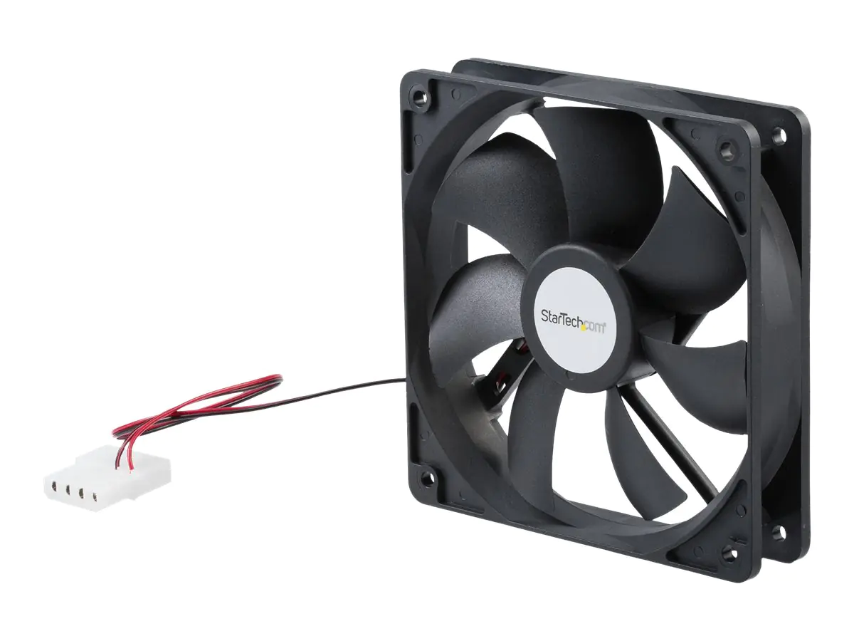 StarTech 120mm Gehäuselüfter - 12cm Lüfter für PC Gehäuse mit LP4 Molex Stecker (120mmx120mmx25mm)